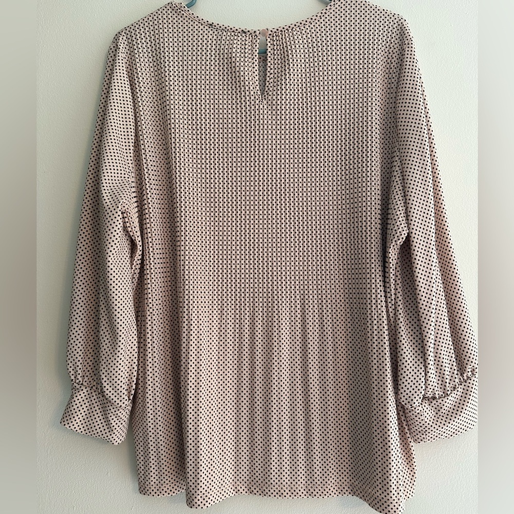 Women Blouse Pink with black dots